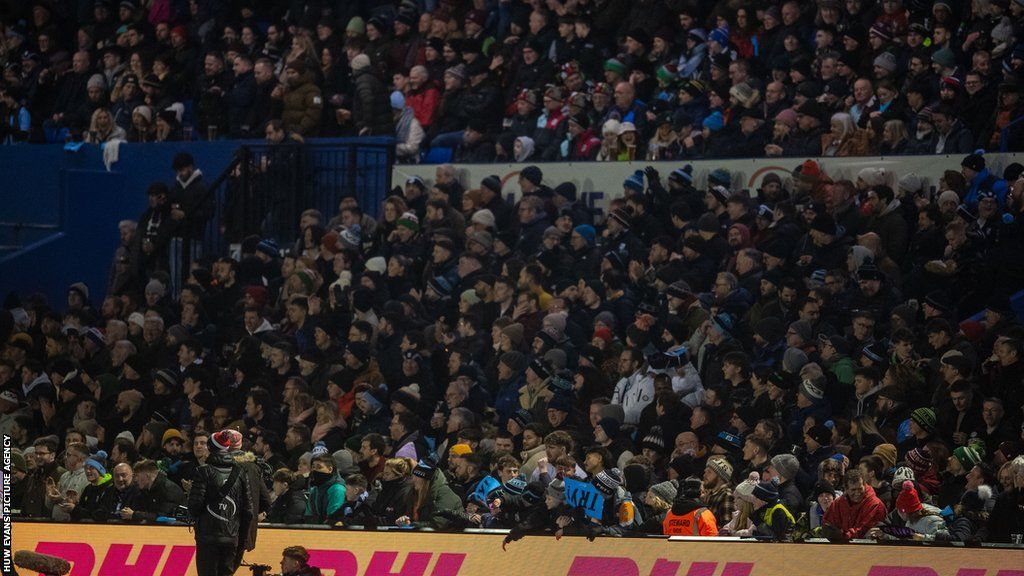 The stands at the Arms Park were full for Cardiff's Investec Champions Cup defeat against Harlequins