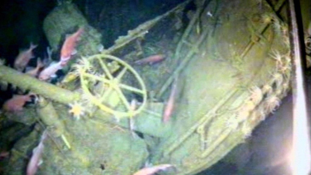 Wreckage of the submarine HMAS AE1