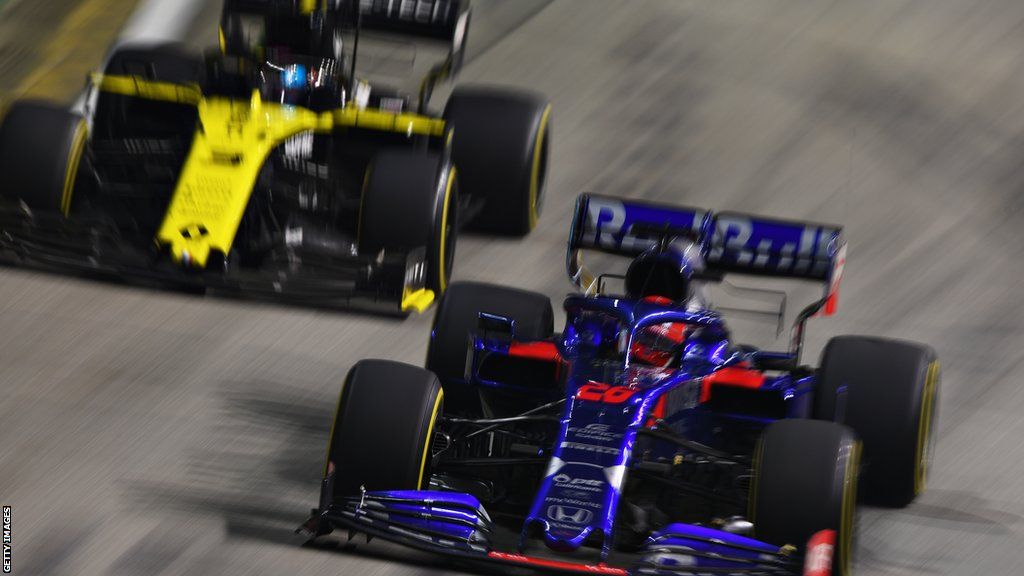 Daniel Ricciardo and Daniil Kvyat