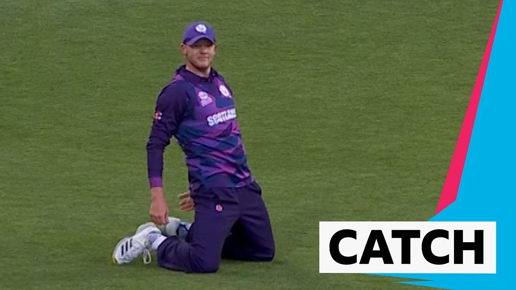 T20 World Cup: Leask takes sliding catch as Scotland shock West Indies