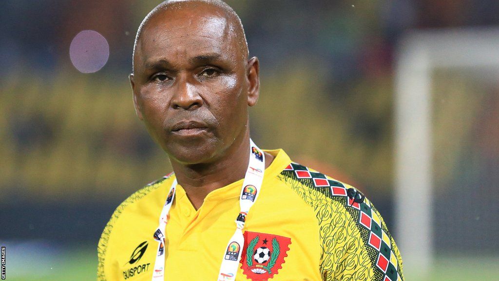 Guinea-Bissau boss Baciro Cande during the 2021 Africa Cup of Nations