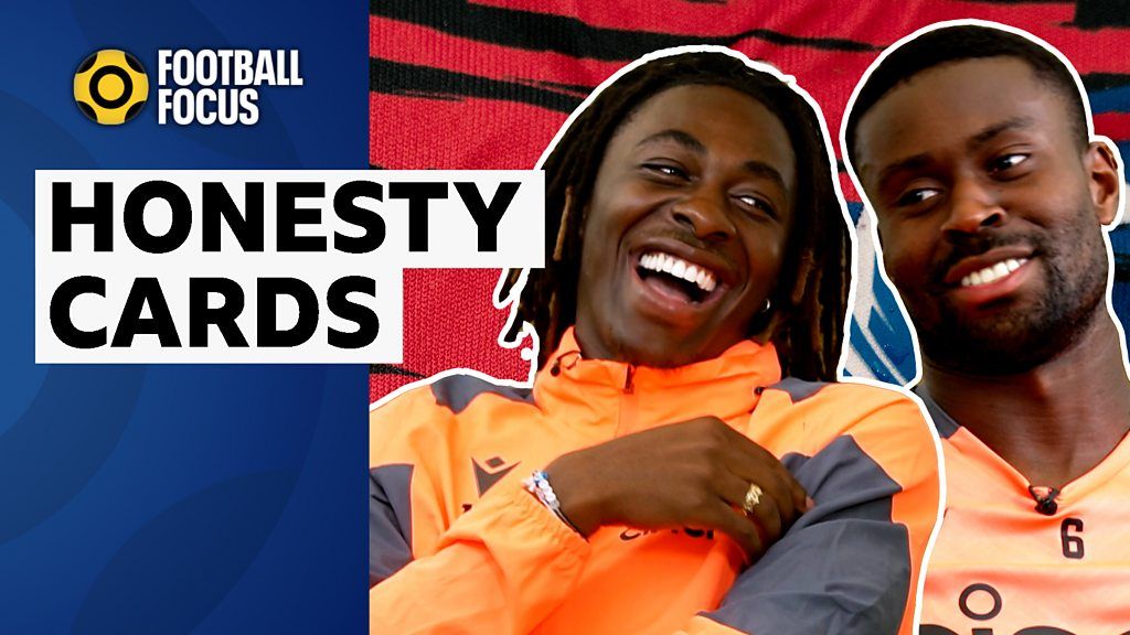 Football Focus: Crystal Palace’s Eberechi Eze and Marc Guehi take on Honesty Cards