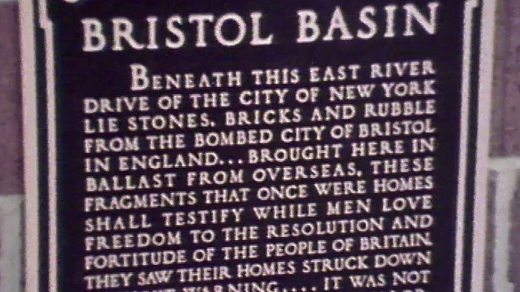 Bristol Basin plaque