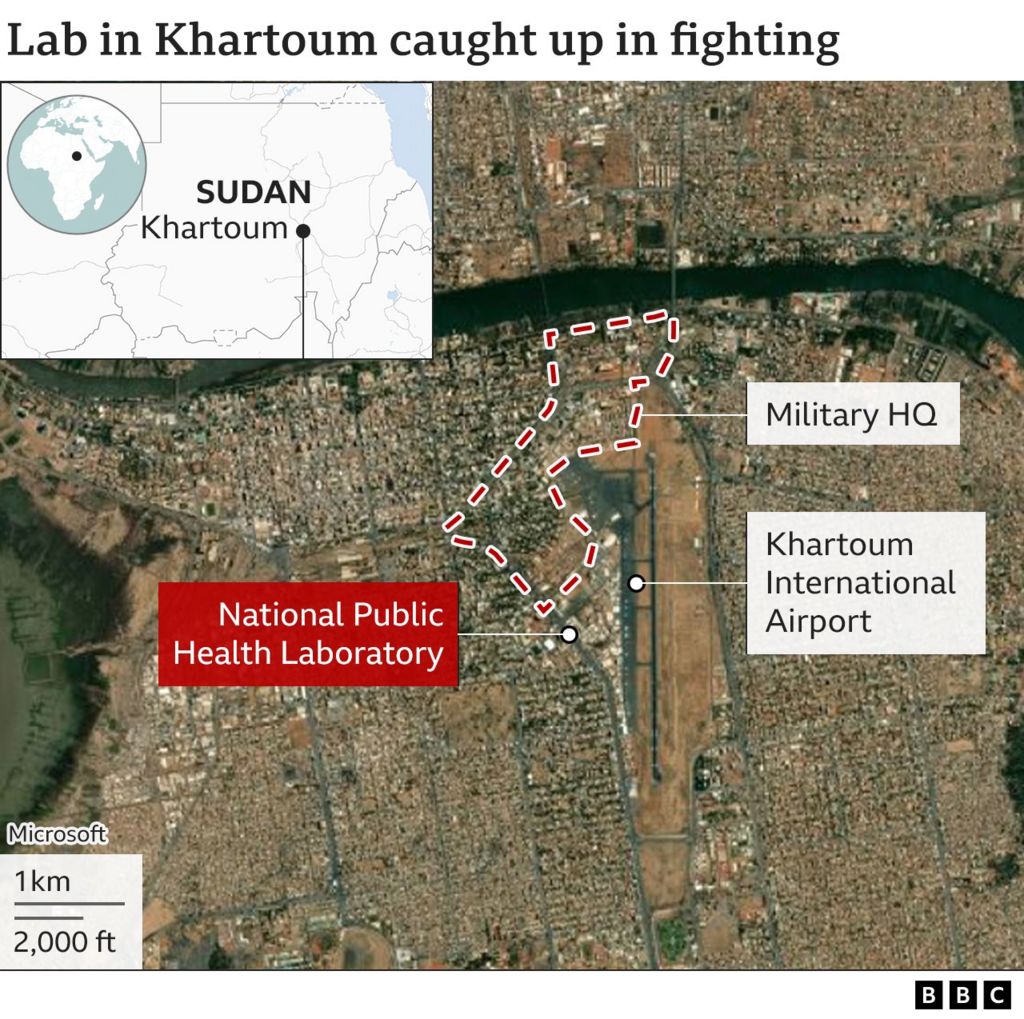Lab caught up in fighting in Khartoum