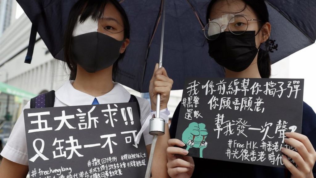 Hong Kong Protests Students Boycott Class On First Day Back c News