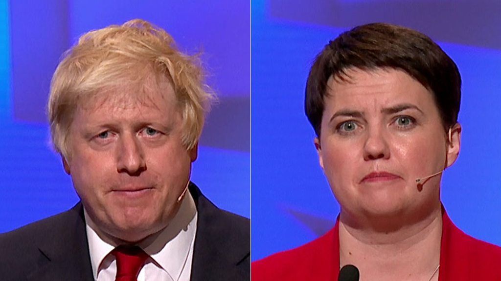 Boris Johnson and Ruth Davidson