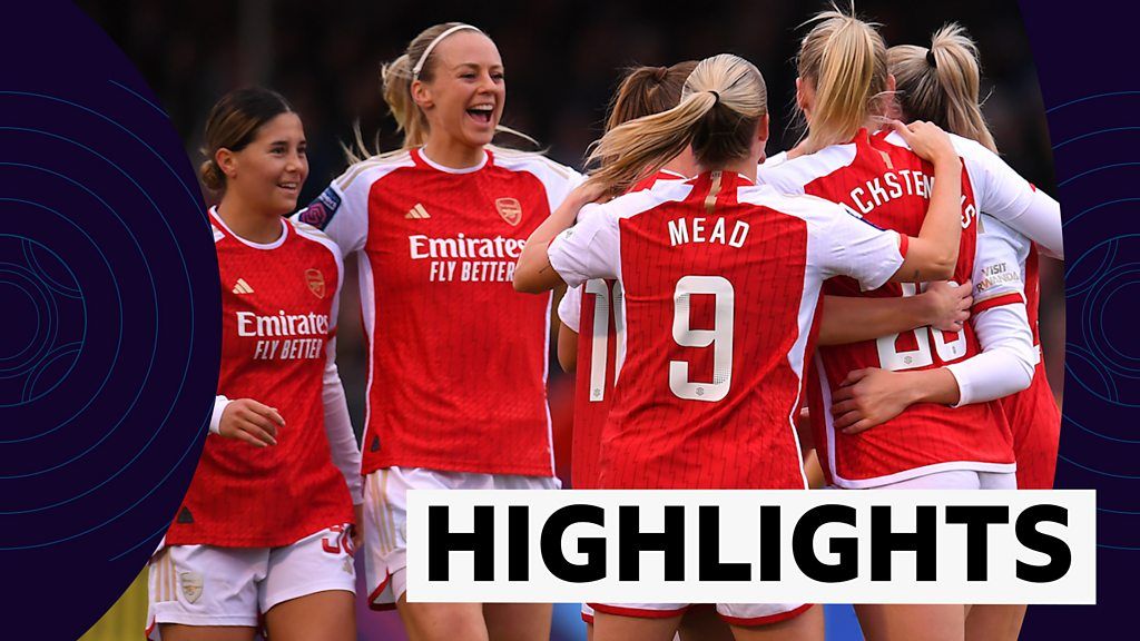 WSL Highlights: Stina Blackstenius strikes as Arsenal cruise past Brighton for fifth successive win