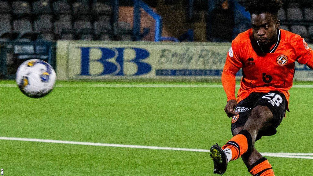 Mathew Cudjoe missed the decisive penalty in Dundee United's defeat at Queen of the South