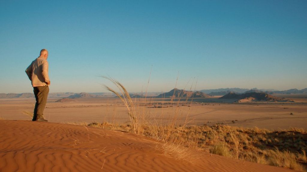 Guy Deacon overlooking Namib desert