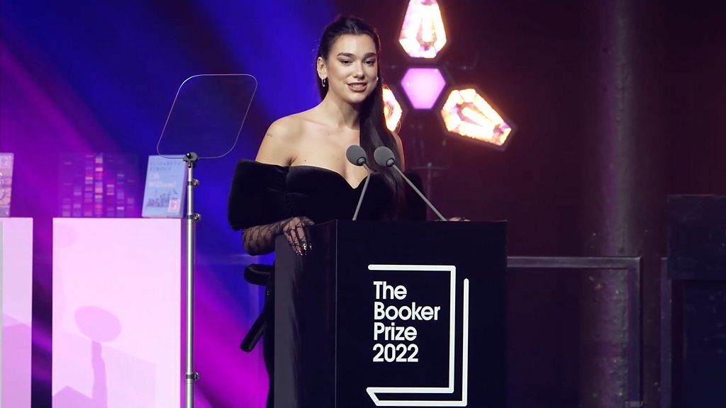 Dua Lipa at the Booker awards
