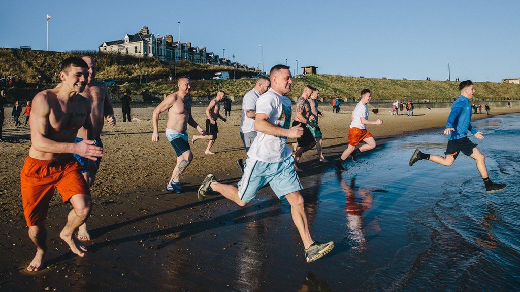 Tynemouth Boxing Day dip participant 2016