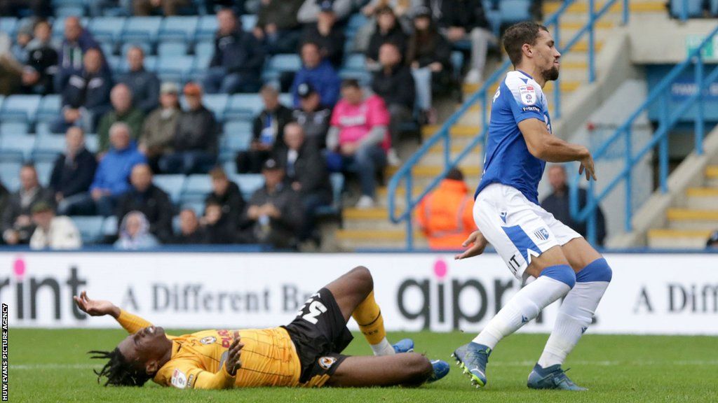 Newport were awarded a second penalty after a foul on Matty Bondswell