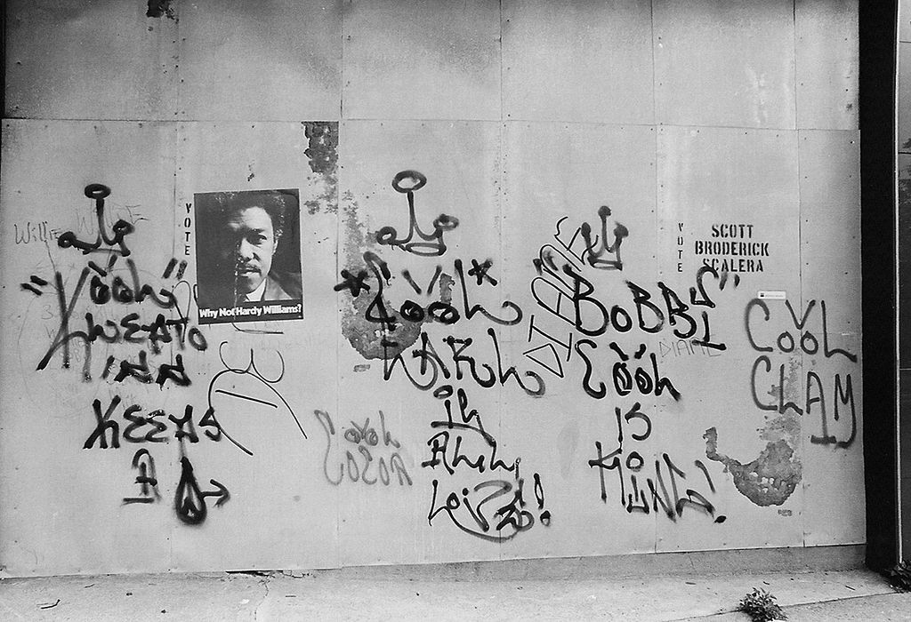 Graffiti from circa 1970 by Kool Klepto Kidd, Cool Earl and Bobbi Cool