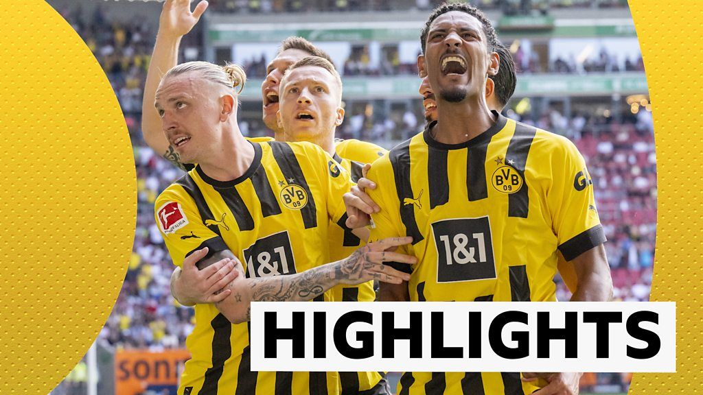 Haller scores twice as Dortmund close in on title