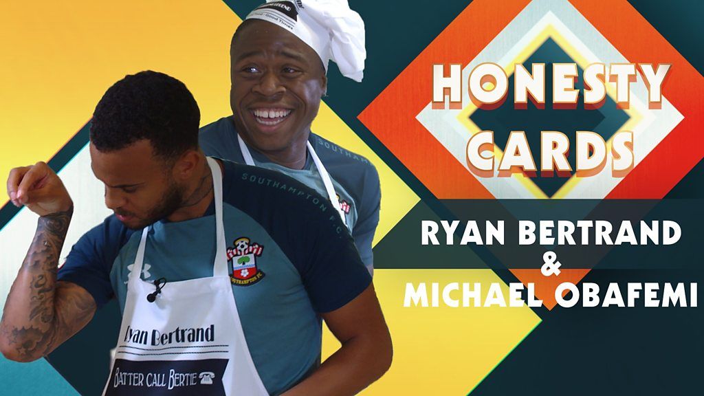 Southampton's Ryan Bertrand and Michael Obafemi take on Honesty Cards