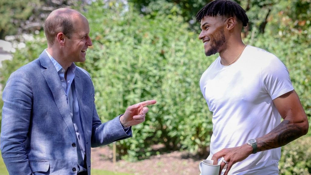 Prince William and Tyrone Mings