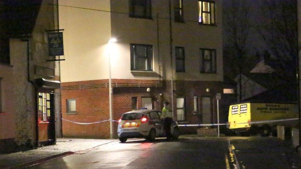 Murder scene in Fox Street, Gillingham