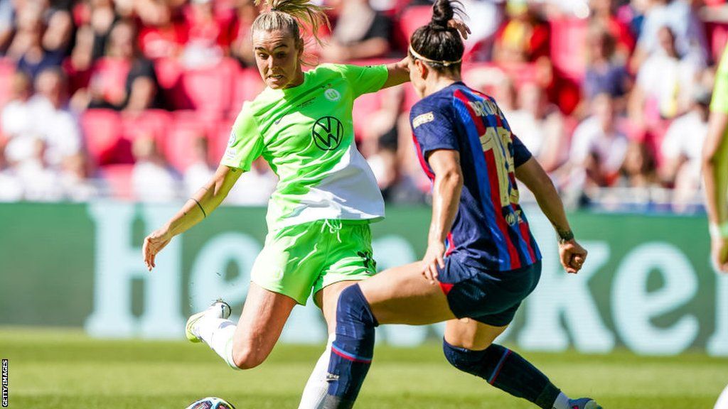 Jill Roord in action for Wolfsburg