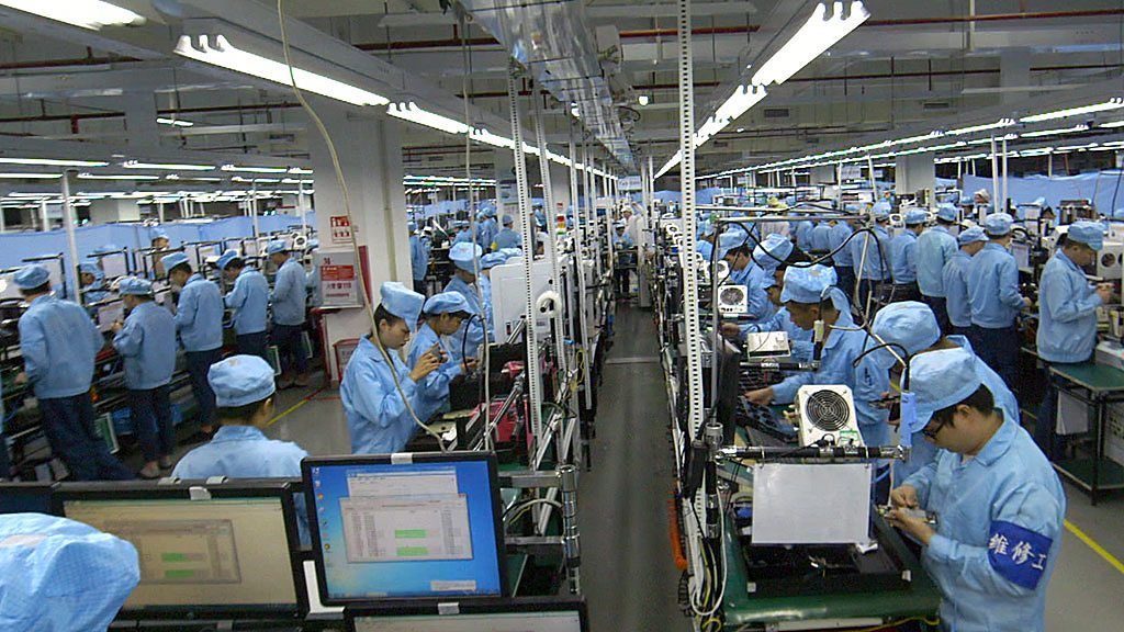 The OnePlus factory in Shenzhen, China