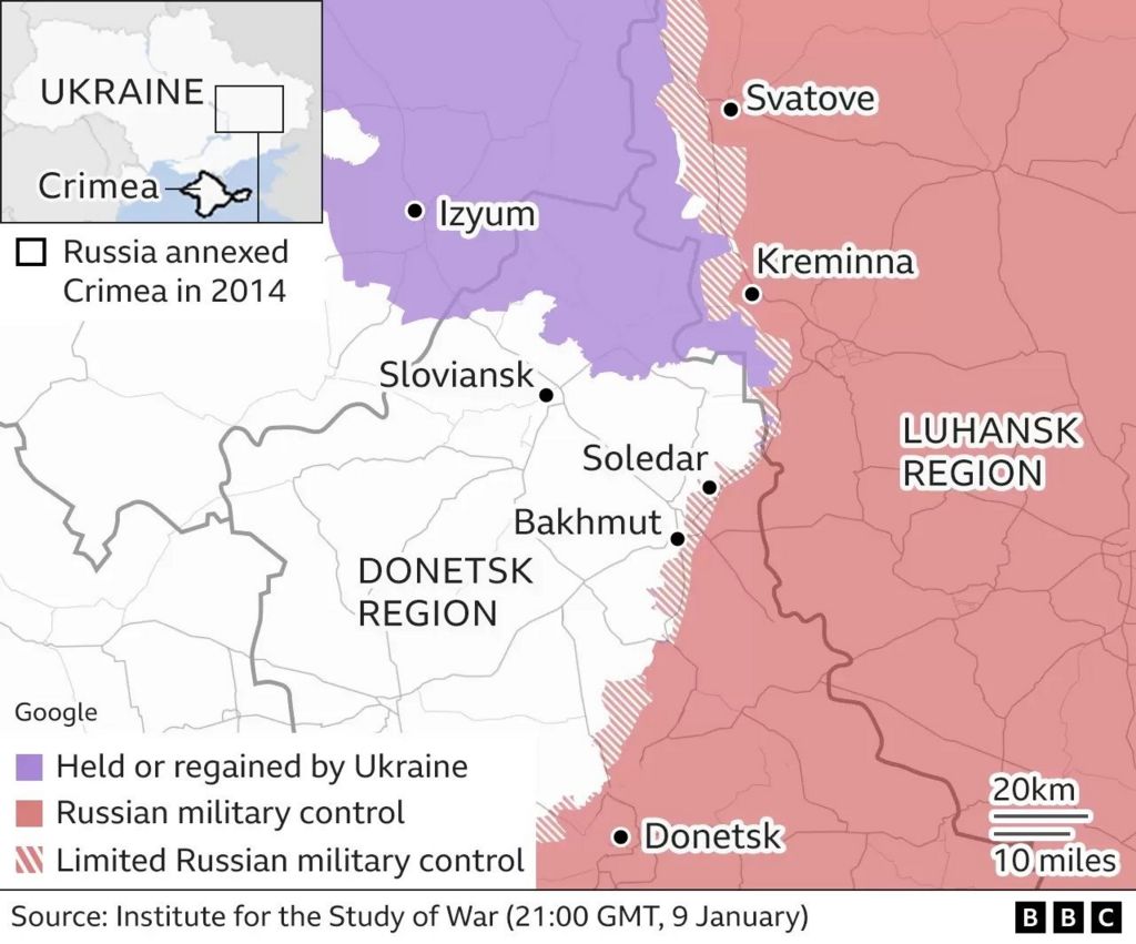 Donetsk territory map
