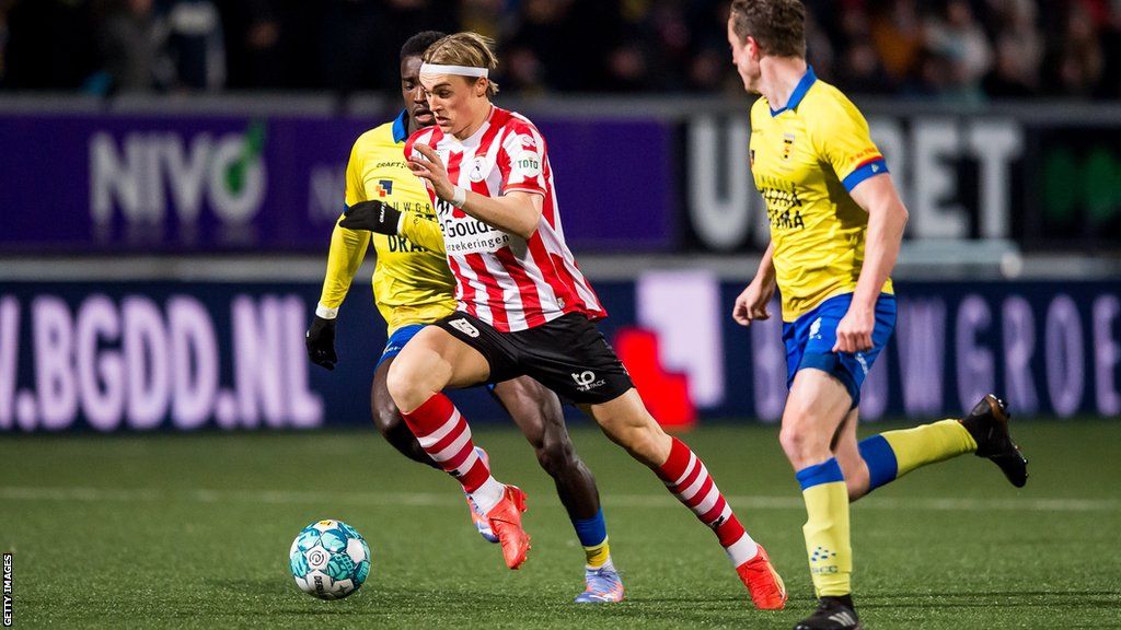 Elias Melkerson in action for Sparta Rotterdam