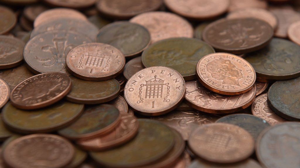Copper UK coins