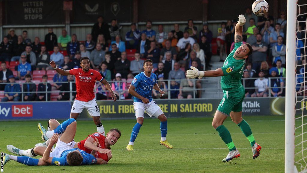 It was unclear whether the ball went in off Smith or Horsfall for the goal