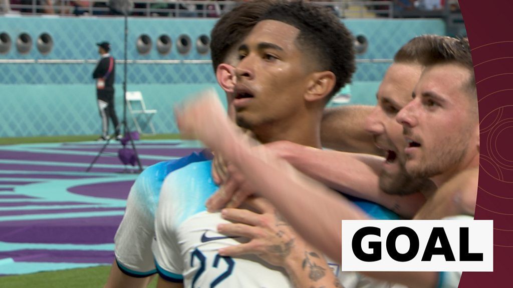 Bellingham header gives England lead over Iran