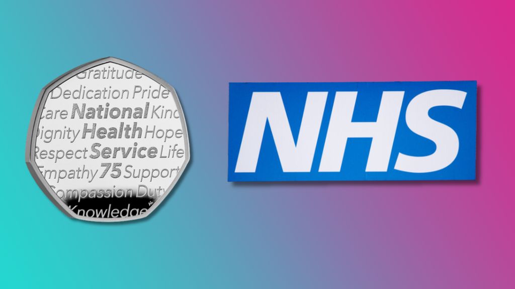 nhs 75th anniversary collectable coin.