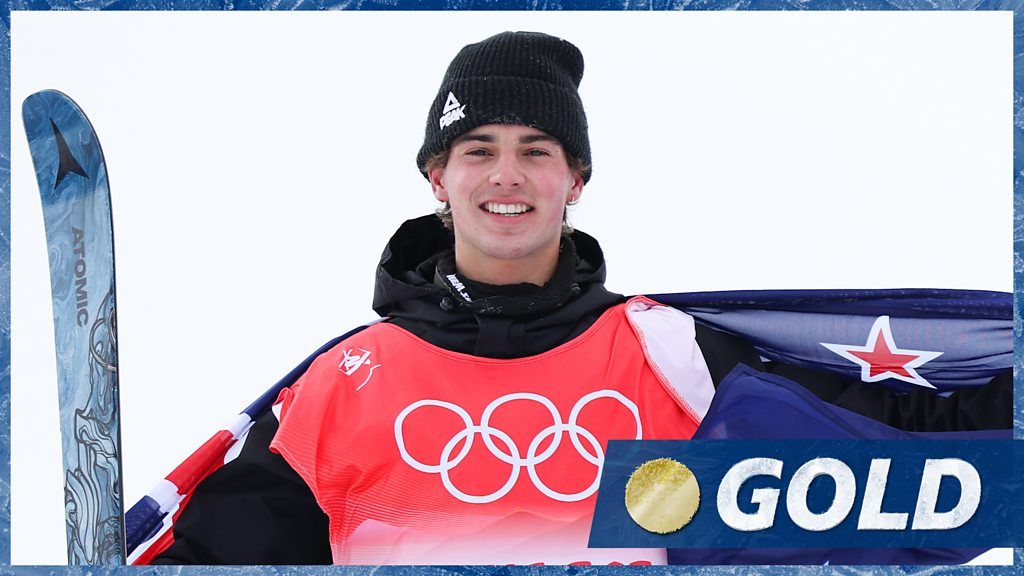 Winter Olympics: New Zealand's Nico Porteous wins freeski halfpipe gold as Gus Kenworthy finishes eighth