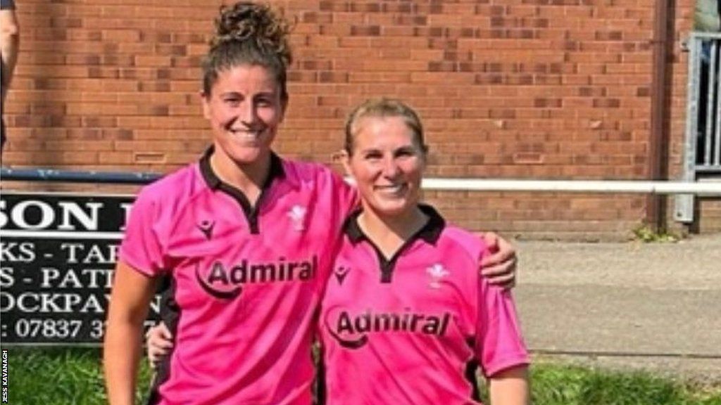 Jess Kavanagh and Jenny Davies as referees
