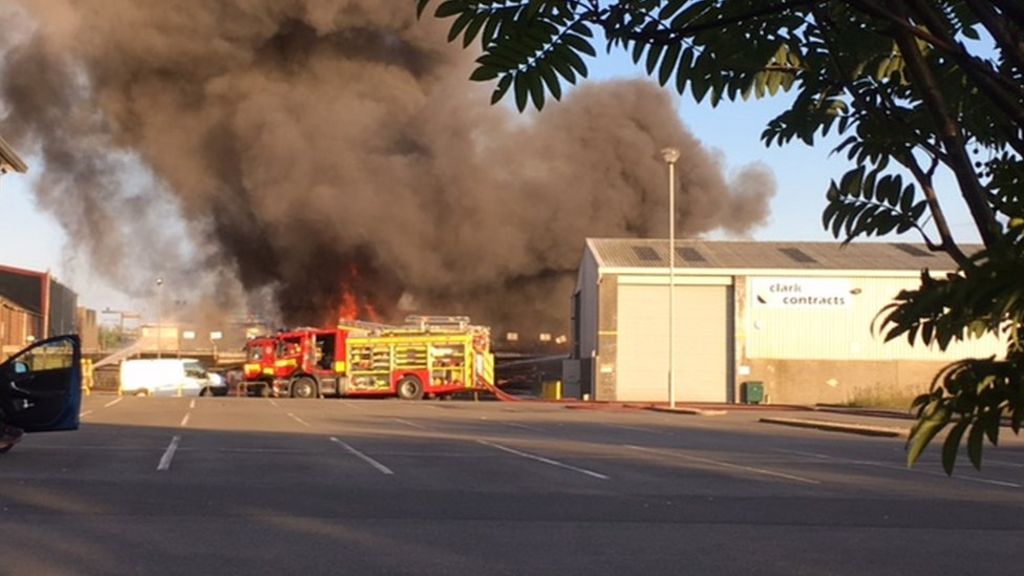 Major blaze near Glasgow Airport tackled