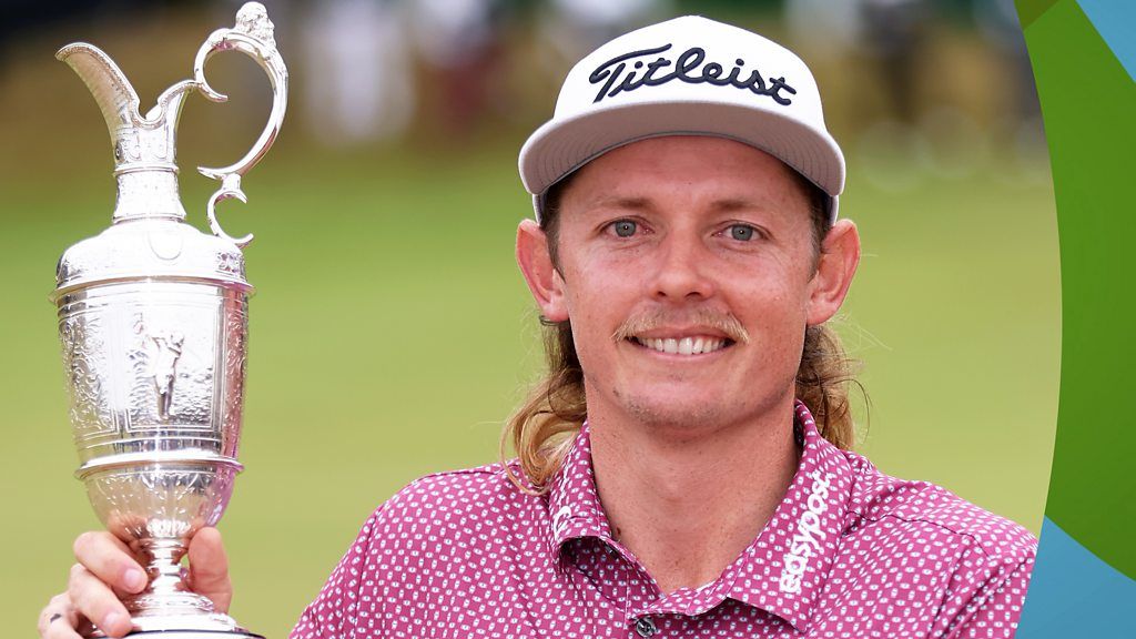 The Open 2022: Cameron Smith receives the Claret Jug after winning at St Andrews