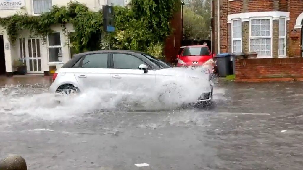 Flooding in Felixstowe