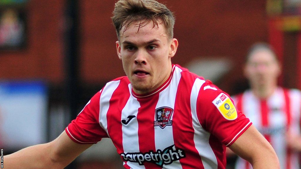 Archie Collins: Exeter City midfielder closing in on 200 appearances - BBC  Sport