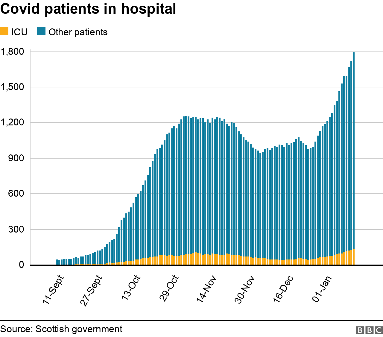 Covid patients in hospital
