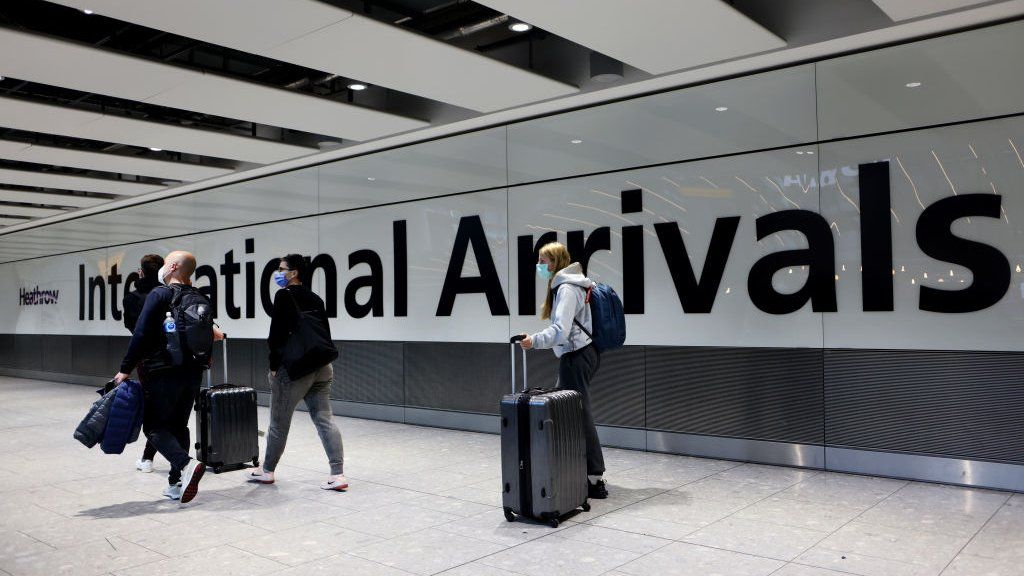 Heathrow Airport arrivals