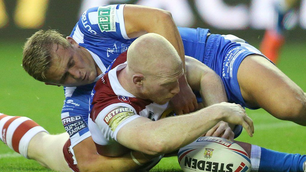 Liam Farrell scored two of Wigan's six tries in their third win this season over Hull KR