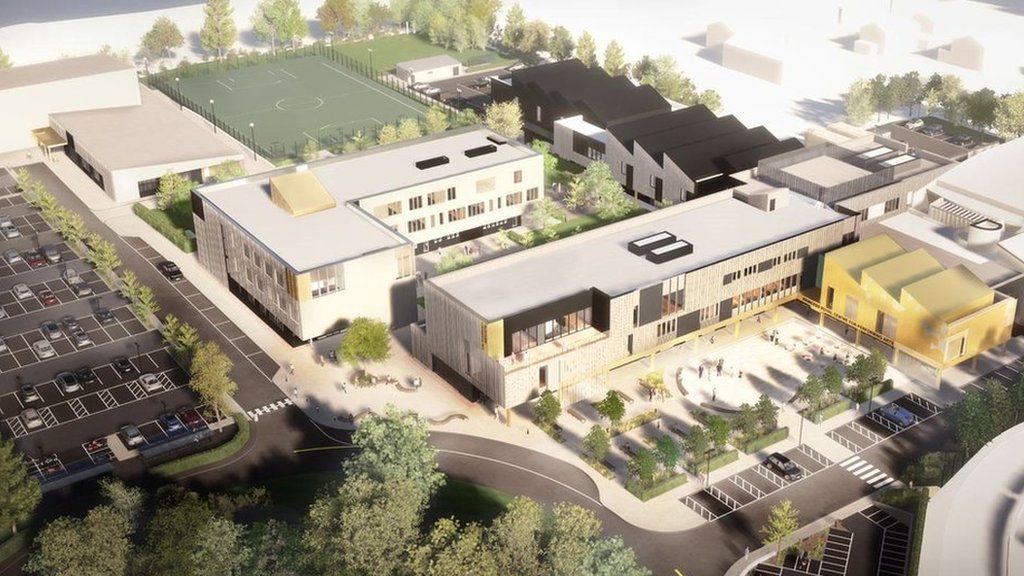 Drawing of proposed Guernsey sixth form plans