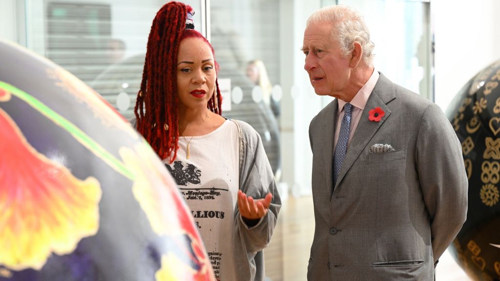 In November, King Charles attended an art exhibition in Leeds which explored the UK's role in slavery