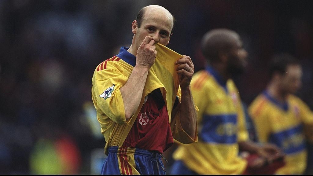 Attilio Lombardo playing for Crystal Palace 