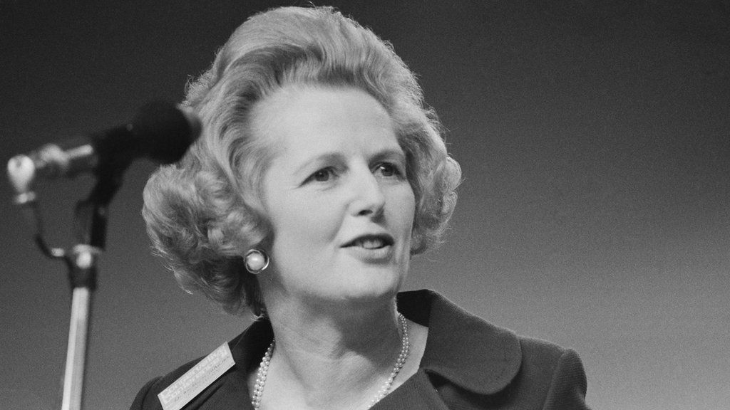 Margaret Thatcher speaks at Conservative Party conference in 1971
