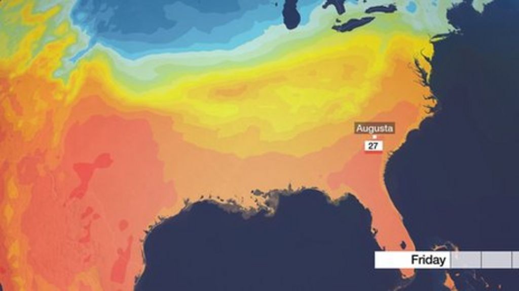 US Masters forecast BBC Weather