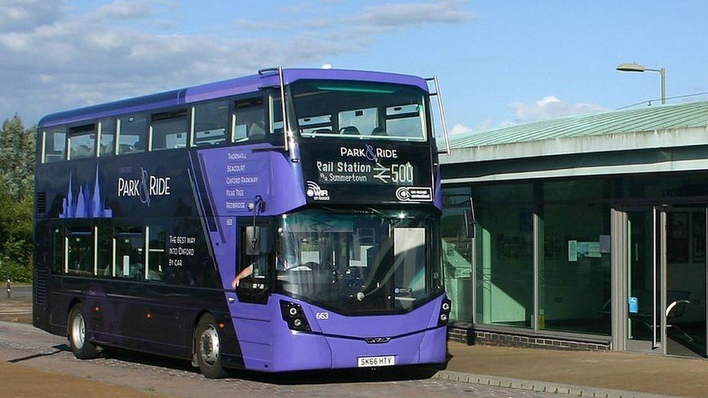 Park & Ride bus at Oxford Parkway