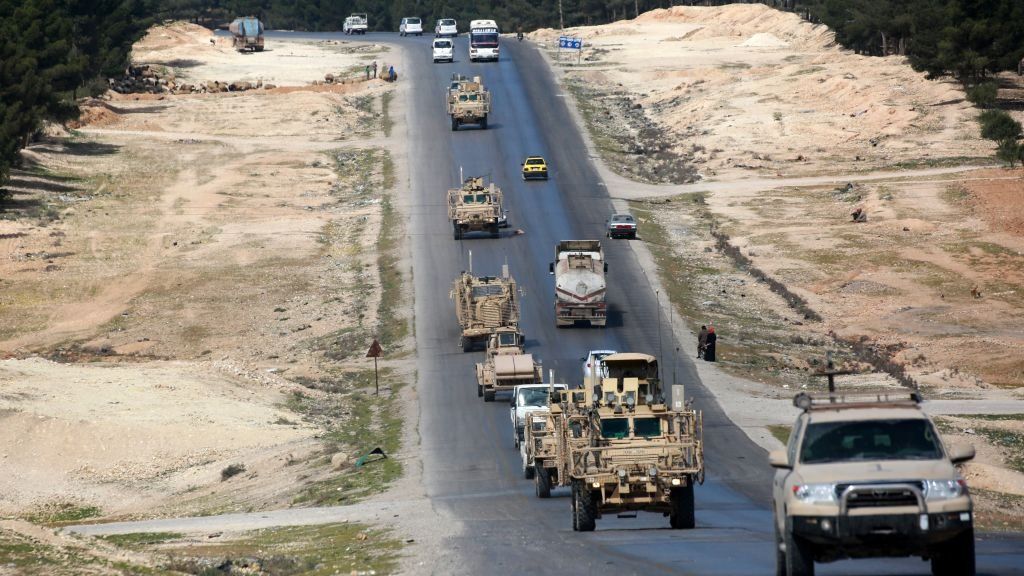 US military vehicles in Syria