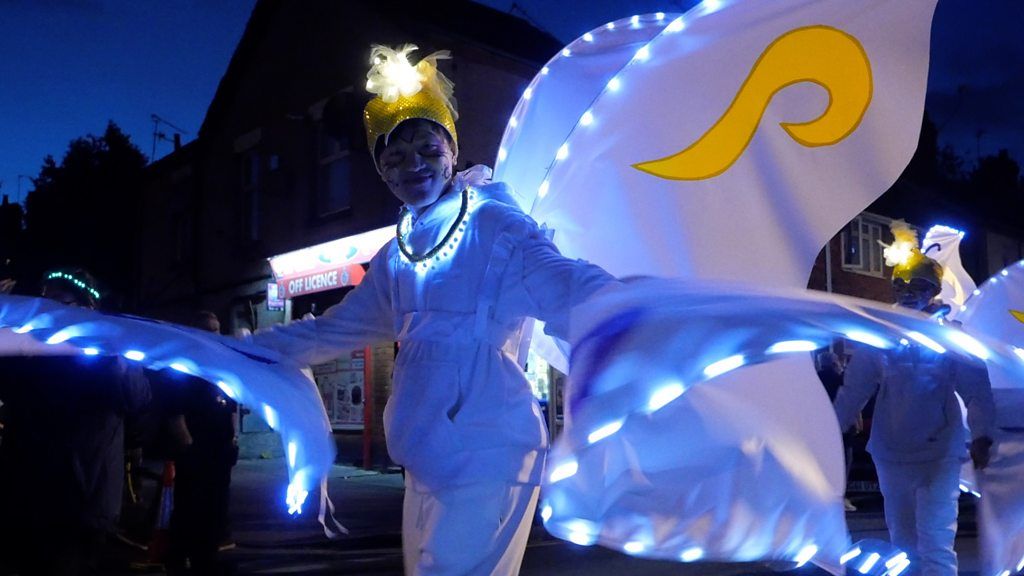 The streets of Coventry were illuminated in celebration of Diwali