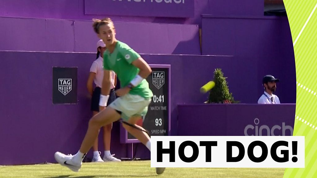 Watch: Korda's 'remarkable' hot-dog lob at Queens