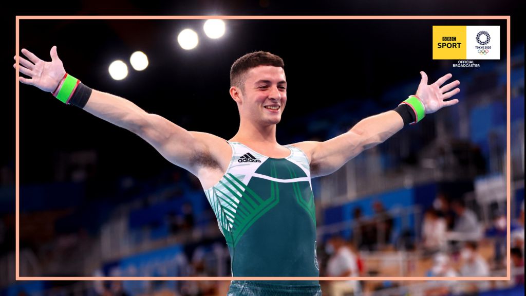 Tokyo Olympics: Rhys McClenaghan qualifies for pommel horse final - BBC ...