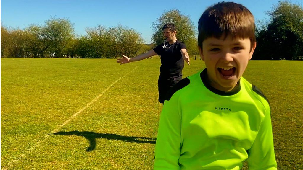 U11s football team create their own lockdown cup final - BBC Sport