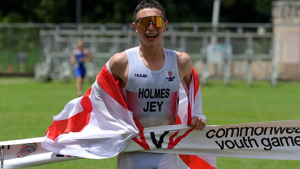 Luke Holmes: Jersey triathlete wins gold at Commonwealth Youth Games ...